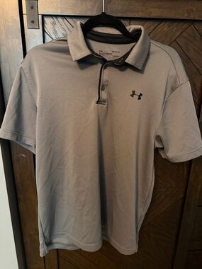 Under Armour Men’s Light Gray Performance Polo